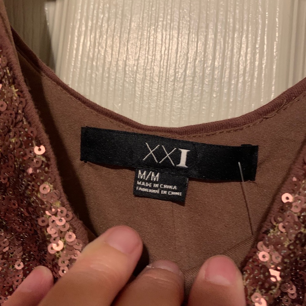 Copper Sequin Dress